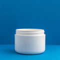 8 oz White Double Walled Plastic Cosmetic Jar fragrance oil bottle