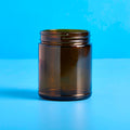 9 oz Amber Straight Sided Jar fragrance oil bottle
