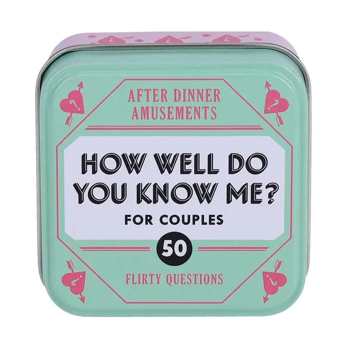 After Dinner Amusements : How Well Do You Know Me? For Couples