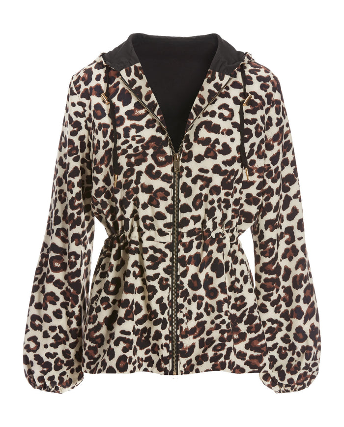 Animal Windbreaker Jacket Multi