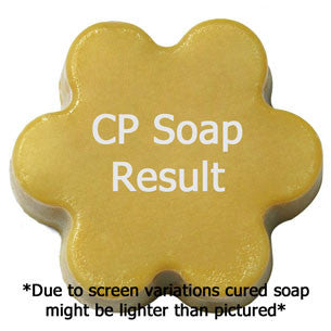 Apple Mango Cider Fragrance Oil in cold process soap color testing