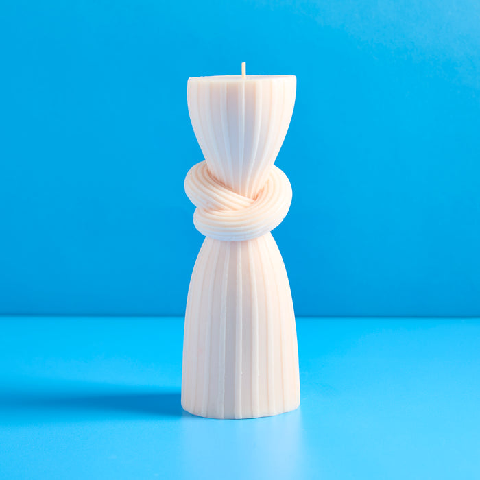 Artistic Knot Pillar Silicone Mold - Large fragrance oil bottle