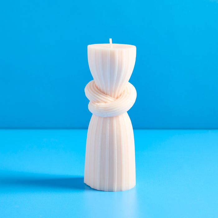 Artistic Knot Pillar Silicone Mold - Small fragrance oil bottle