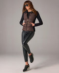 Aspen Faux Leather Pull On Legging Black