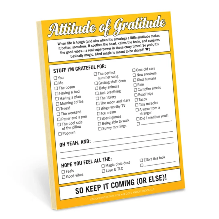Attitude of Gratitude Nifty Notes