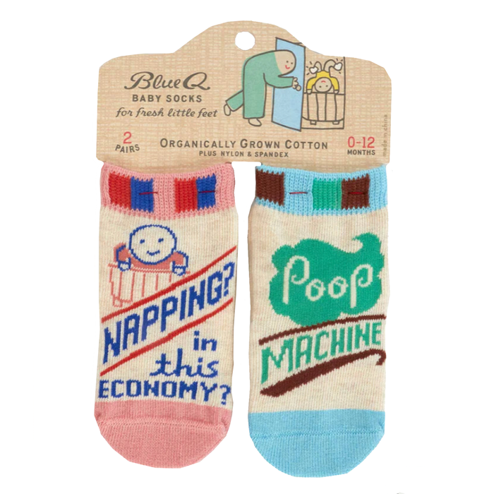 Baby Socks - Napping/Poop Machine