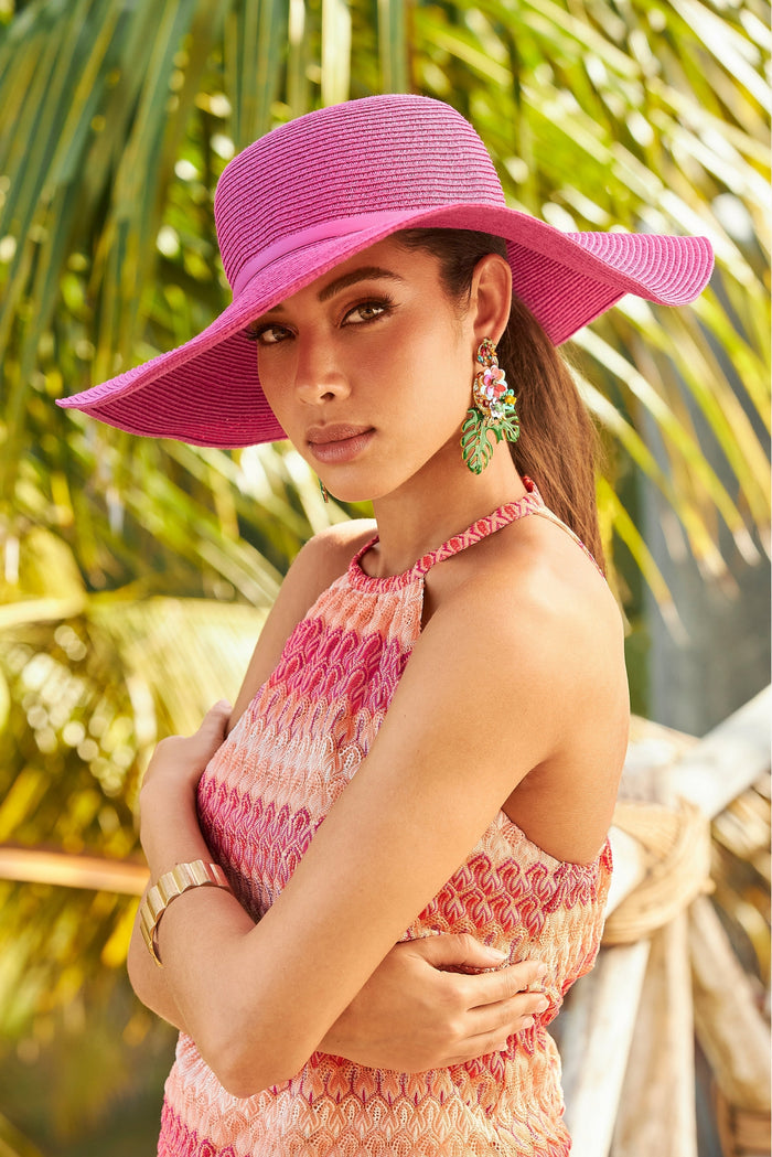 Beaded Tropical Earring Multi