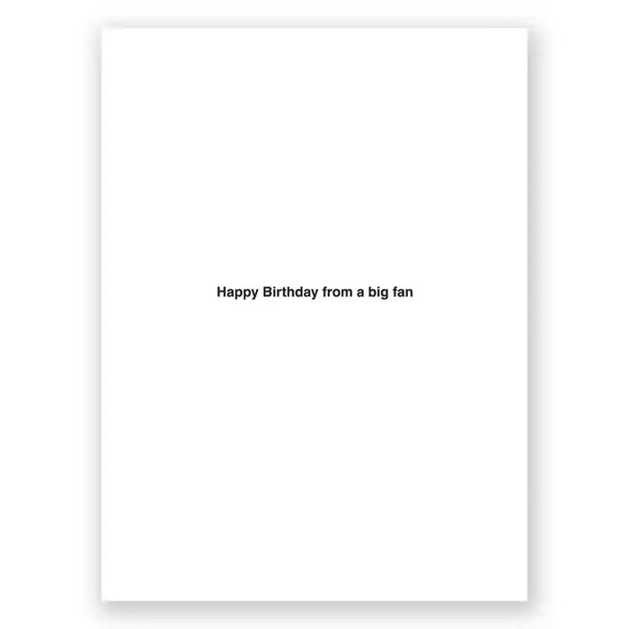 Big Fan Birthday Card