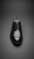 Black Leather Derby Shoe