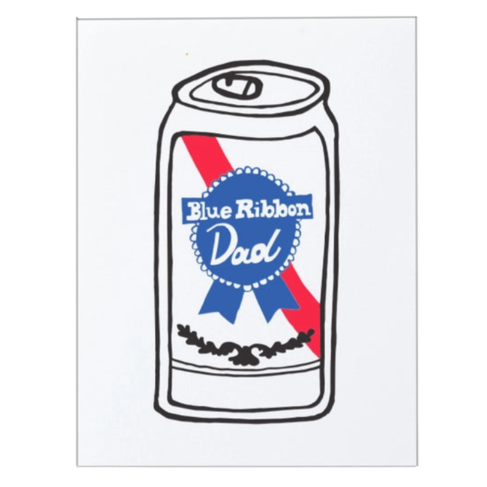 Blue Ribbon Dad Card