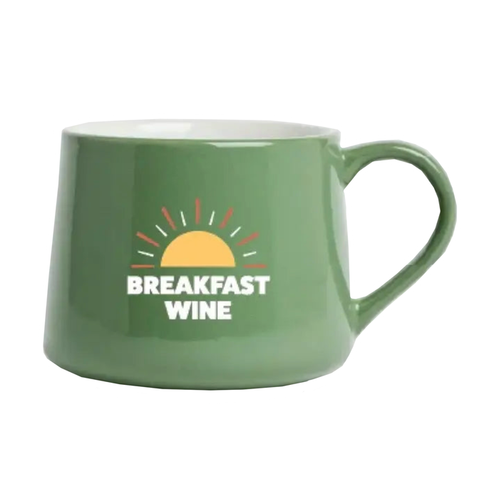 Breakfast Wine Mug - Green