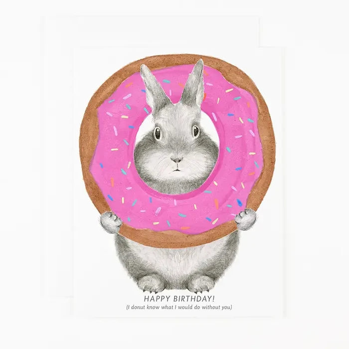 Bunny Donut Card