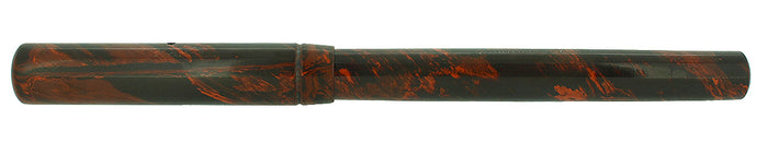 C1903 NEW LINCOLN MOTTLED HARD RUBBER FOUNTAIN PEN M-BBB 2.27 FLEX NIB RESTORED OFFERED BY ANTIQUE DIGGER