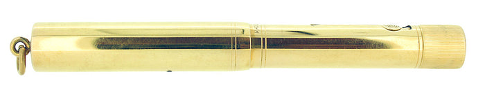 C1917 WATERMAN SMOOTH 18K GOLD FILLED 0552 1/2V F-BBB NIB FOUNTAIN PEN RESTORED OFFERED BY ANTIQUE DIGGER