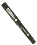 C1923 WATERMAN 52V BLACK CHASED HR FOUNTAIN PEN 14K F-BBB+ FLEX NIB RESTORED OFFERED BY ANTIQUE DIGGER