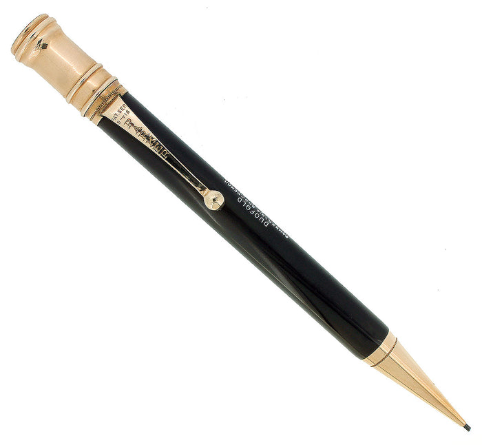 C1924 PARKER BLACK HARD RUBBER BIG BRO DUOFOLD SENIOR PENCIL RESTORED OFFERED BY ANTIQUE DIGGER