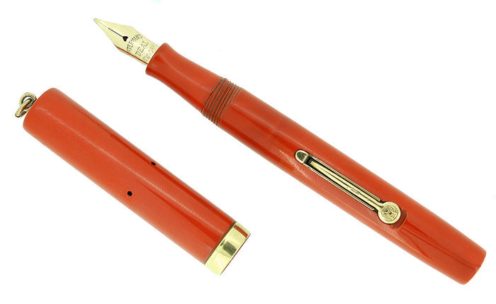 C1925 WATERMAN 52V CARDINAL FOUNTAIN PEN M-BBB 2.18MM FLEX NIB RESTORED OFFERED BY ANTIQUE DIGGER