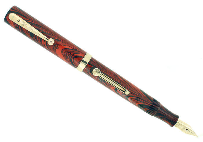 C1927 WATERMAN 52V RIPPLE RIPPLE M-BBB 2.04MM FLEX NIB FOUNTAIN PEN RESTORED OFFERED BY ANTIQUE DIGGER