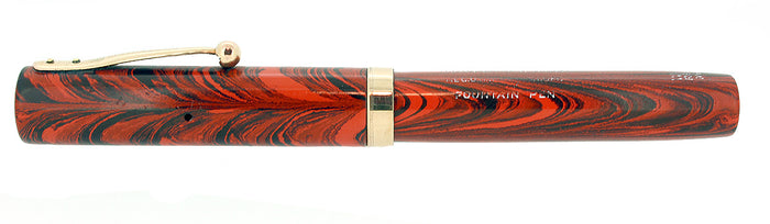 C1927 WATERMAN 52V RIPPLE RIPPLE M-BBB 2.04MM FLEX NIB FOUNTAIN PEN RESTORED OFFERED BY ANTIQUE DIGGER
