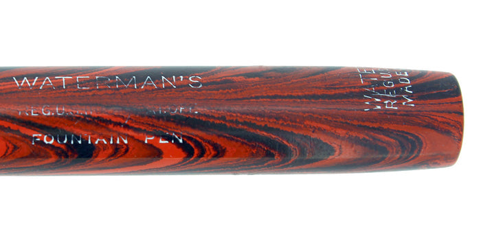 C1927 WATERMAN 52V RIPPLE RIPPLE M-BBB 2.04MM FLEX NIB FOUNTAIN PEN RESTORED OFFERED BY ANTIQUE DIGGER