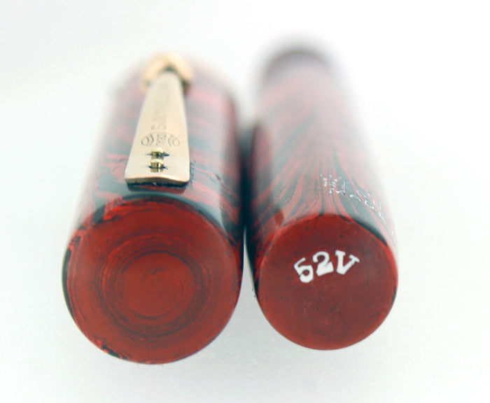 C1927 WATERMAN 52V RIPPLE RIPPLE M-BBB 2.04MM FLEX NIB FOUNTAIN PEN RESTORED OFFERED BY ANTIQUE DIGGER