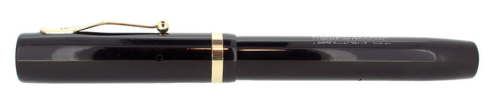 C1929 SHEAFFER WHITE DOT SENIOR FLAT TOP JET BLACK FOUNTAIN PEN RESTORED OFFERED BY ANTIQUE DIGGER
