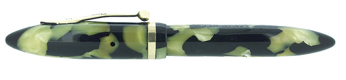 C1930 SHEAFFER DELUXE PETITE BLACK & PEARL LIFETIME BALANCE FOUNTAIN PEN RESTORED OFFERED BY ANTIQUE DIGGER