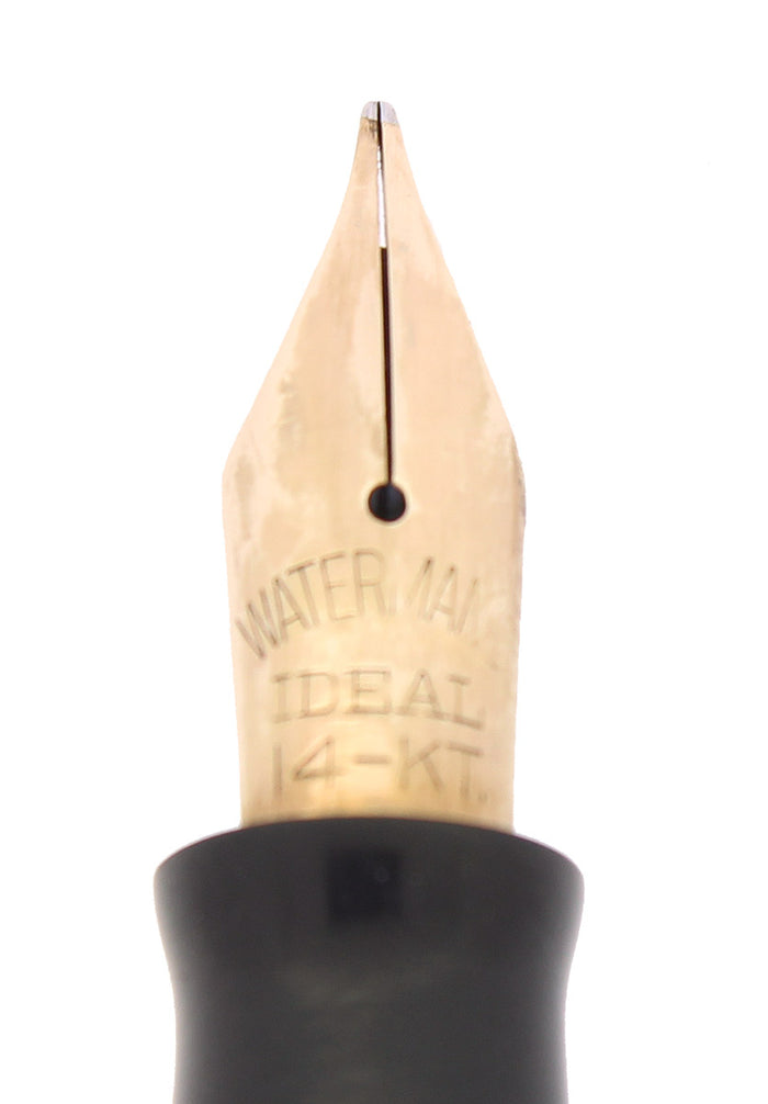 C1933 WATERMAN #32A GOLDEN PEARL BRONZE W/RED VEINS FOUNTAIN PEN RESTORED OFFERED BY ANTIQUE DIGGER