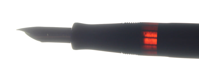 C1939 WATERMAN 513J BLACK CELLULOID 14K KEYHOLE M-BB NIB FOUNTAIN PEN RESTORED OFFERED BY ANTIQUE DIGGER