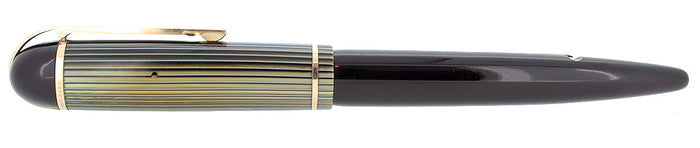 C1942 EVERSHARP SKYLINE GREEN BLUE CAP BLACK BARREL FOUNTAIN PEN PENCIL SET NEAR MINT OFFERED BY ANTIQUE DIGGER