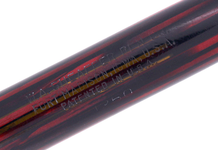 C1942 SHEAFFER CARMINE TRIUMPH LIFETIME FOUNTAIN PEN PLUNGER FILL RESTORED OFFERED BY ANTIQUE DIGGER