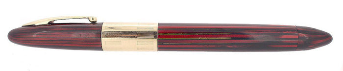 C1942 SHEAFFER CARMINE TRIUMPH LIFETIME NIB FOUNTAIN PEN PLUNGER FILLER RESTORED OFFERED BY ANTIQUE DIGGER