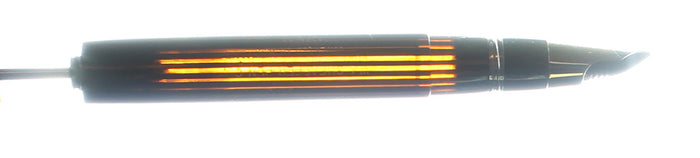 C1942 SHEAFFER GOLDEN BROWN TRIUMPH LIFETIME NIB FOUNTAIN PEN PLUNGER FILLER RESTORED OFFERED BY ANTIQUE DIGGER