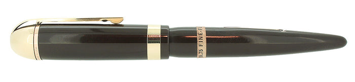 C1943 EVERSHARP SKYLINE BROWN FOUNTAIN PEN SET NOS MINT IN BOX STICKERED OFFERED BY ANTIQUE DIGGER