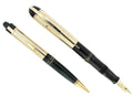 C1943 EVERSHARP SKYLINE FOUNTAIN PEN GOLD BARREL BLACK BODY SET MINT STICKERED OFFERED BY ANTIQUE DIGGER