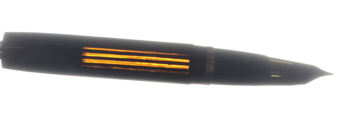 C1945 SHEAFFER LIFETIME 1250 JET BLACK FOUNTAIN PEN 14K TRIUMPH NIB RESTORED OFFERED BY ANTIQUE DIGGER