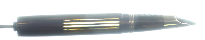 C1948 SHEAFFER CREST DELUXE GOLDEN BROWN PLUNGER FILL TRIUMPH NIB FOUNTAIN PEN RESTORED OFFERED BY ANTIQUE DIGGER