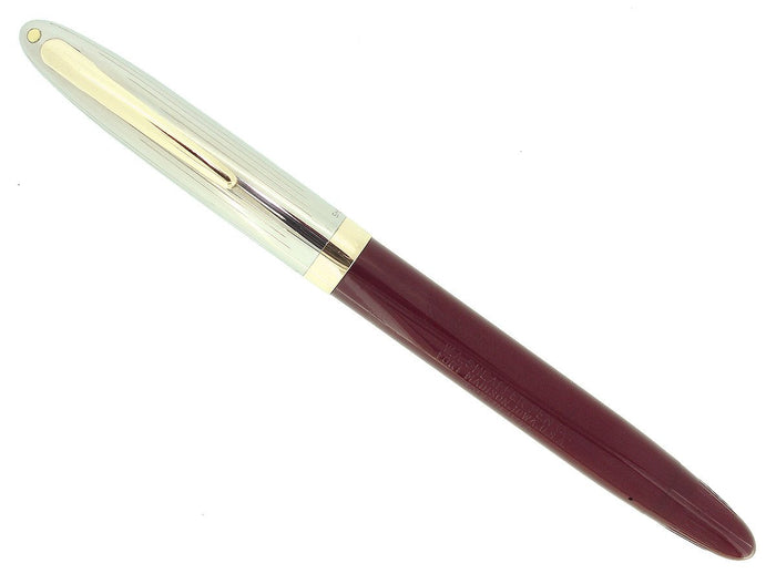 C1951 SHEAFFER SENTINEL DELUXE TOUCHDOWN GREGG SHORTHAND NIB FOUNTAIN PEN NEW OLD STOCK MINT OFFERED BY ANTIQUE DIGGER