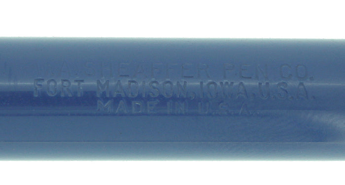 C1951 SHEAFFER TOUCHDOWN GREGG SHORTHAND NIB FOUNTAIN PEN PERSIAN BLUE NEW OLD STOCK MINT OFFERED BY ANTIQUE DIGGER