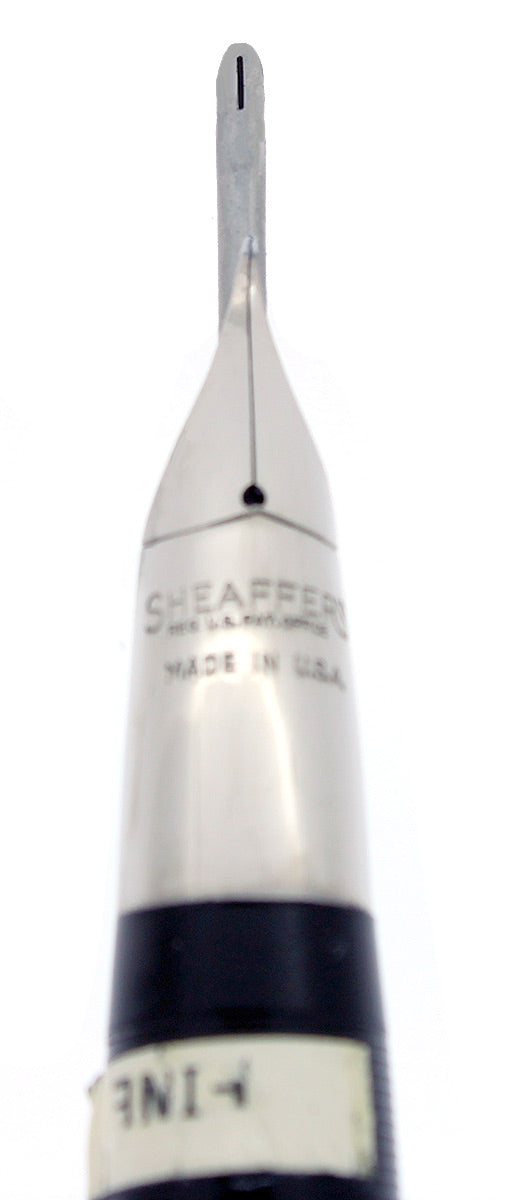 C1952 SHEAFFER CLIPPER PASTEL GREEN SNORKEL F NIB FOUNTAIN PEN NEW OLD STOCK OFFERED BY ANTIQUE DIGGER