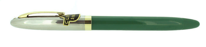 C1952 SHEAFFER CLIPPER PASTEL GREEN SNORKEL M NIB FOUNTAIN PEN NEW OLD STOCK MINT OFFERED BY ANTIQUE DIGGER