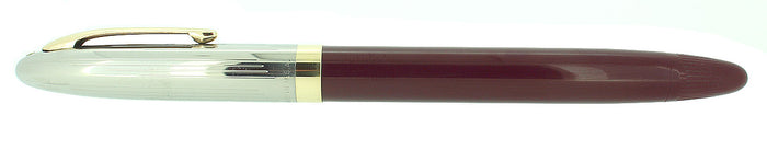 C1952 SHEAFFER SENTINEL BURGUNDY SNORKEL F NIB FOUNTAIN PEN NEW OLD STOCK OFFERED BY ANTIQUE DIGGER