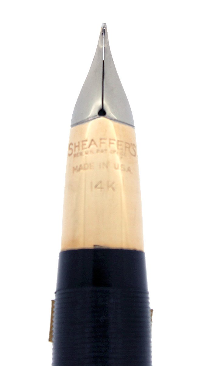 C1952 SHEAFFER SENTINEL PASTEL GREEN SNORKEL FOUNTAIN PEN NEW OLD STOCK MINT