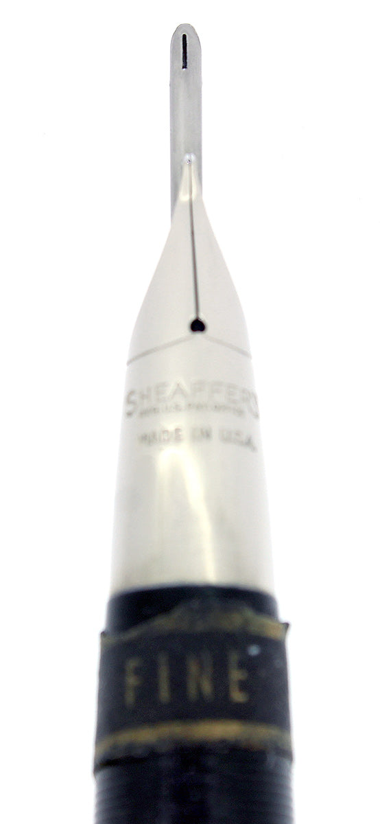 C1952 SHEAFFER STATESMAN PASTEL BLUE SNORKEL F NIB FOUNTAIN PEN NEW OLD STOCK OFFERED BY ANTIQUE DIGGER