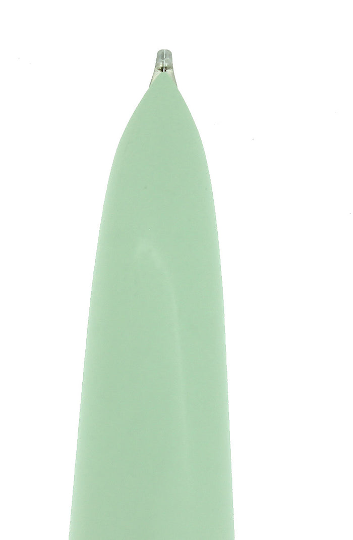 C1956 PARKER 41 PALE GREEN BROAD NIB FOUNTAIN PEN NEW OLD STOCK STICKERED MINT OFFERED BY ANTIQUE DIGGER