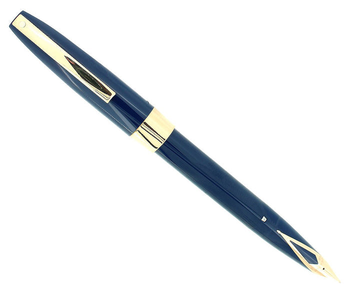 C1961 SHEAFFER BLUE IMPERIAL IV FOUNTAIN PEN TOUCHDOWN FILLER NEW OLD STOCK MINT OFFERED BY ANTIQUE DIGGER