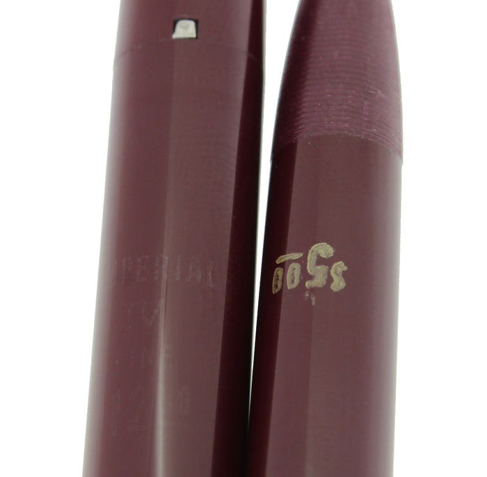 C1961 SHEAFFER BURGUNDY IMPERIAL IV FOUNTAIN PEN PENCIL SET TOUCHDOWN FILL MINT OFFERED BY ANTIQUE DIGGER