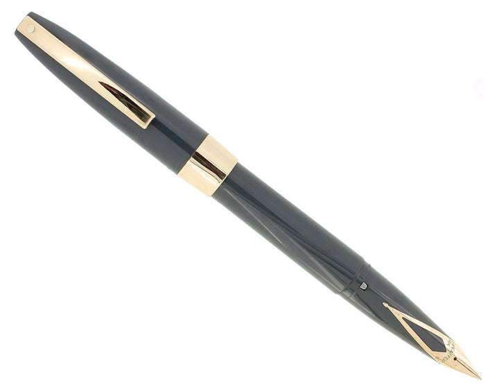 C1961 SHEAFFER DARK BLUE GRAY IMPERIAL IV FOUNTAIN PEN TOUCHDOWN FILLER RESTORED OFFERED BY ANTIQUE DIGGER