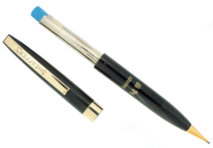 CIRCA 1963 SHEAFFER TARGET BLACK MECHANICAL PENCIL NEW OLD STOCK CHALK MARKED OFFERED BY ANTIQUE DIGGER