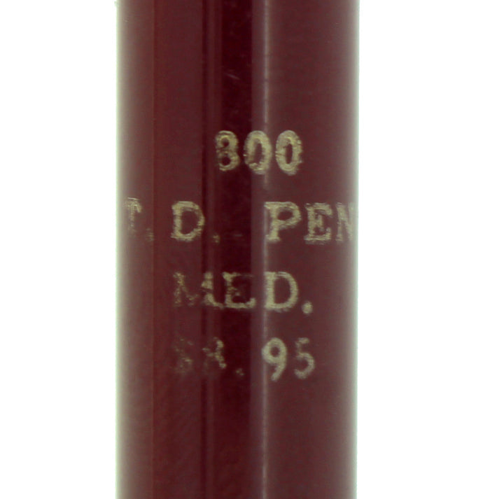 C1964 SHEAFFER 800 BURGUNDY FOUNTAIN PEN DOLPHIN NIB CHALKED MINT NEVER INKED OFFERED BY ANTIQUE DIGGER